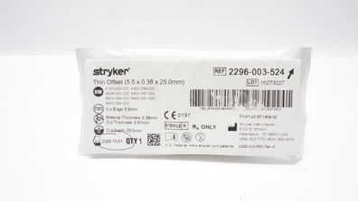 Stryker 2296-003-524 Micro Blade Straight Coarse Offset 5.5mm x 25.0mm 0.38mm(x)